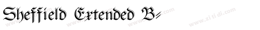 Sheffield Extended B字体转换